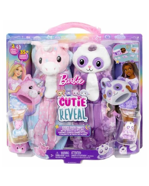 Barbie Cutie Reveal Pijama Partisi Oyun Seti HRY15