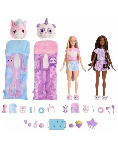 Barbie Cutie Reveal Pijama Partisi Oyun Seti HRY15 - 2