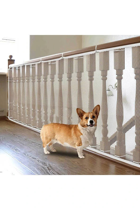 RevuBaby Wang Çocuk&Evcil Hayvan İçin Korkuluk Balkon Ve Merdiven Filesi Çocuk Güvenlik Filesi Koruyucu 270cm