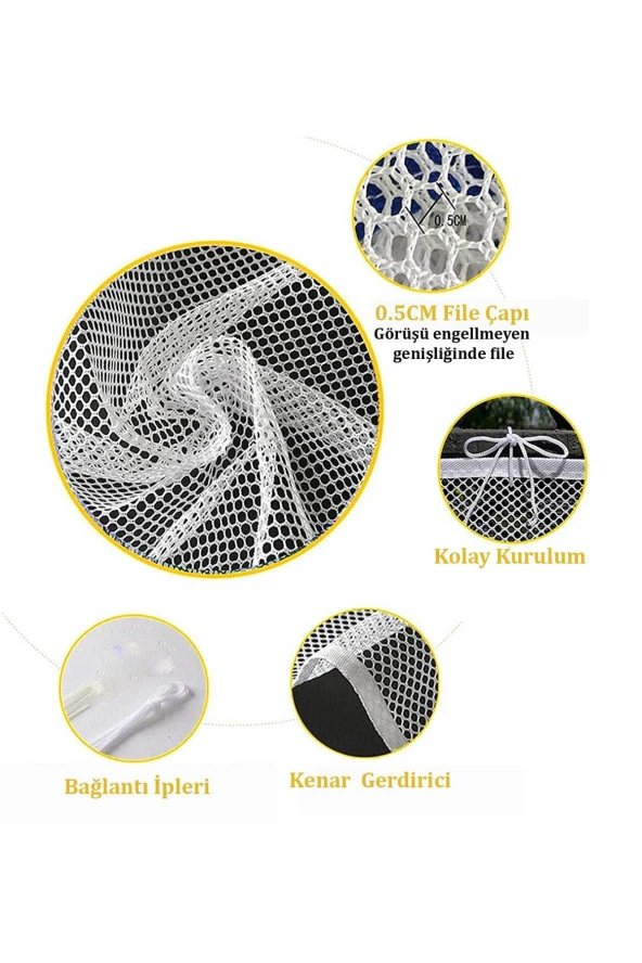 RevuBaby Wang Çocuk&Evcil Hayvan İçin Korkuluk Balkon Ve Merdiven Filesi Çocuk Güvenlik Filesi Koruyucu 270cm - 4