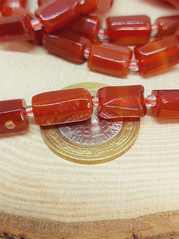 Akik Taşı 7x12mm Dizi (49920) - Resim 2