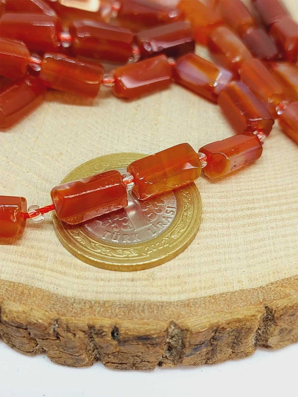 Akik Taşı 7x12mm Dizi (49936) - Resim 2