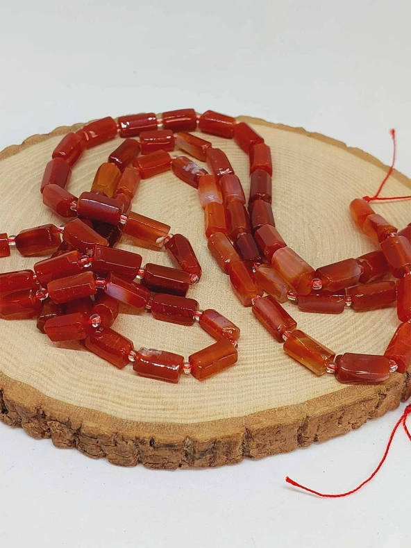 Akik Taşı 7x12mm Dizi (49936) - Resim 3