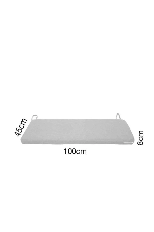 RevuBaby Iç Ve Dış Mekan Güneş Dayanımlı Bank Minderi Uzun Koltuk Minderi 100-45-8 Cm Sandalye Minderi - Resim 2