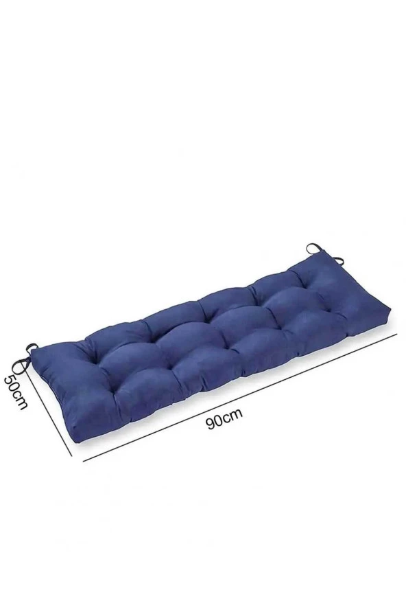 RevuBaby Dolgun Bank minderi Bahçe Mobilya Minderi  Uzun Sandalye Minderi Bank Konfor Pedi 90x50x7CM - 4