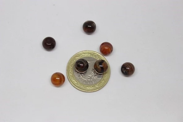 Akik Taşı 8mm/adet (3909) - Resim 3