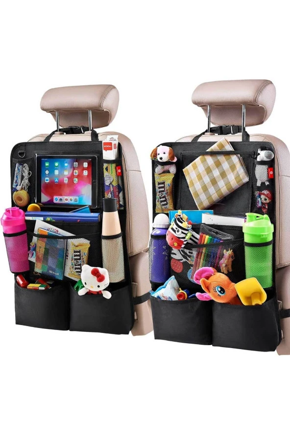 RevuBaby Arka Koltuk Araba Düzenleyici  Arka Koltuk Koruyucu, Çocuklar için Arka Koltuk Organizer 2 ADET - 4