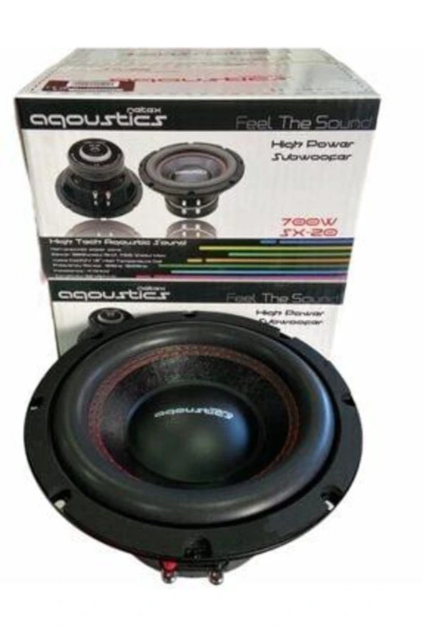 AQOUSTİCS Oto Bass Subwoofer 20cm 700w 1 Adet Sx-20 Bass 20 Cm