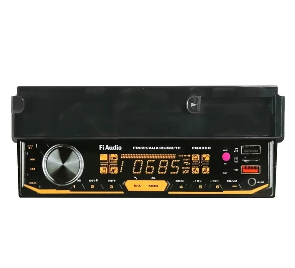 Fi Audio FR4000 Telefon Standlı Bluetooth/USB/AUX/SD/2 Anfi Çıkışlı Dijital Medya Çalar Oto Teyp - 3