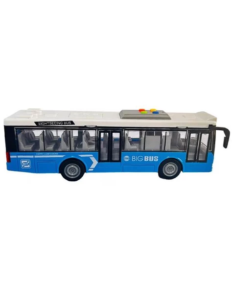 Ctoys Ses ve Işıklı Oyuncak Şehir Otobüsü A1119 13 Mavi - 2