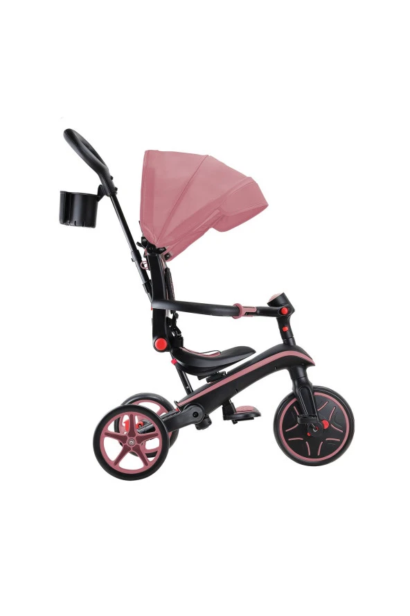 Globber Explorer 4İn1 Katlanabilir Bisiklet Koyu Pastel Pembe - 6