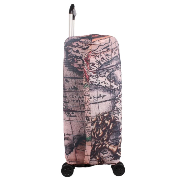 Bagacar Saat Büyük Orta Kabin Boy için 3 lü Valiz Kılıfı - Resim 8