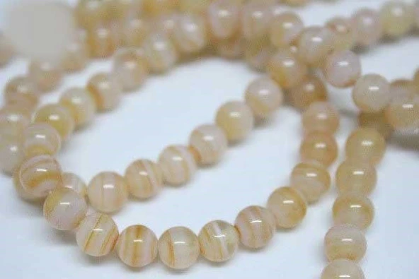 Akik Taşı Dizi 6mm (7223) - Resim 5