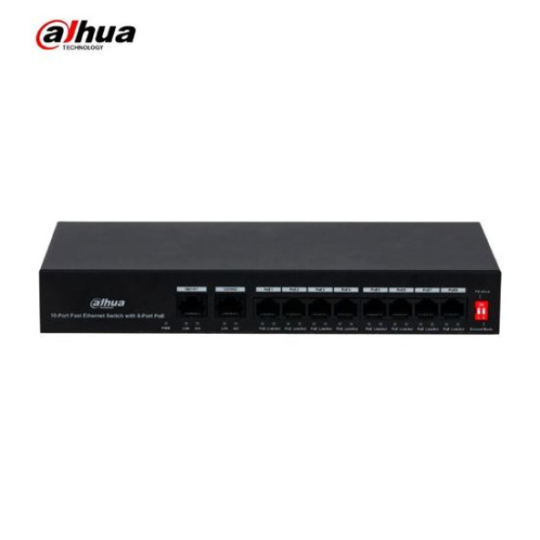 Dahua PFS3010-8ET-65 8 Kanal Poe' li Network Switch