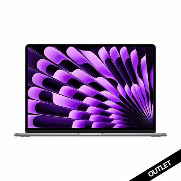 MacBook Air 15.3 inc M2 8CPU 10GPU 8GB 256GB Uzay Grisi MQKP3TU/A-Teşhir