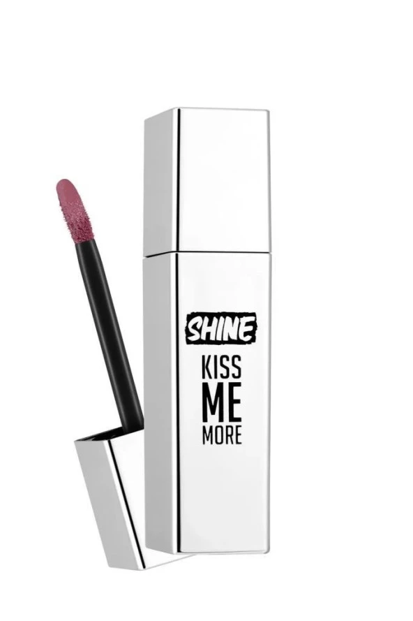 Flormar Shine Kiss Me More Uzun Süre Kalıcı & Parlak Bitişli Likit Ruj - 004 Fall Rose