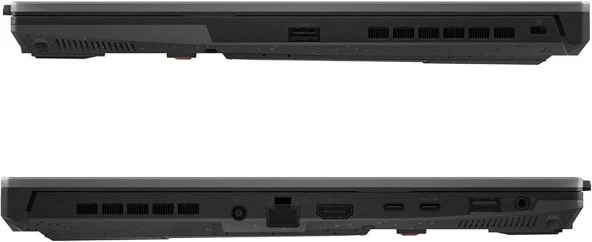 Asus TUF Gaming A15 FA507NV-LP100 Amd Ryzen 5 7535HS 32gb DDR5 512GB SSD 15.6 inç FHD 144Hz 8GB RTX4060 140w Windows11Home Taşınabilir Bilgisayar FA507NV-LP10021+WeblegelsinÇanta - 5