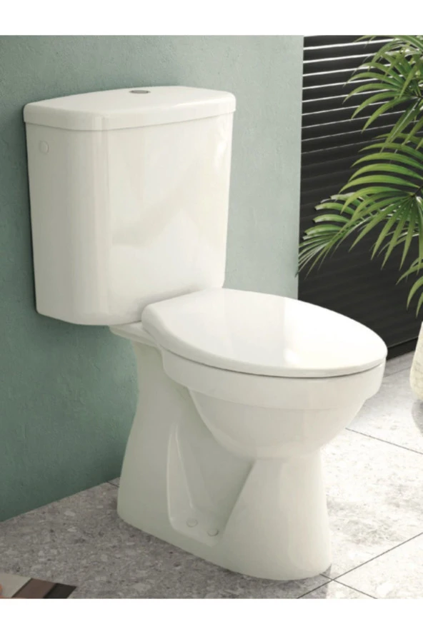 VitrA Norm 3208L003-0181 Alttan Çıkışlı Klozet ve Rezervuar Takımı