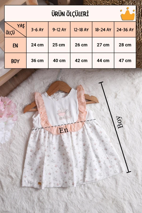 Babydola Kız Bebek Çocuk Elbise Bayramlık 15155 - 8