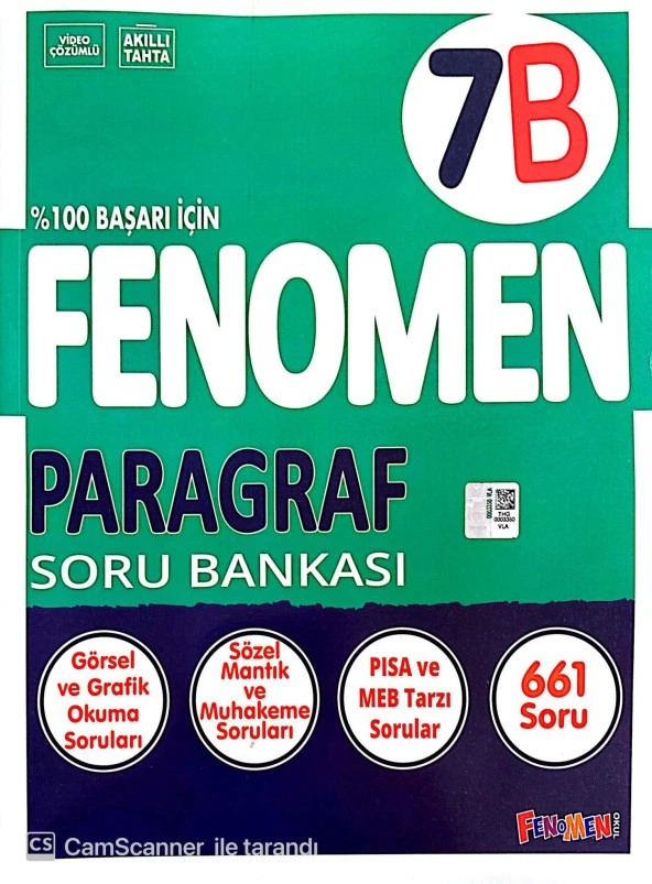 Fenomen 7. Sınıf (B) Paragraf Soru Bankası