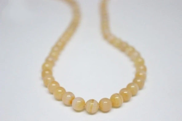 Akik Taşı YARIM Dizi 6mm (7223) (18cm uzunluğundadır) ürün görseli