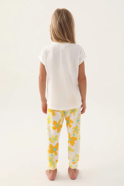 Roly Poly 3394 Garson Today Krem Kız Çocuk Pijama Takımı - 5