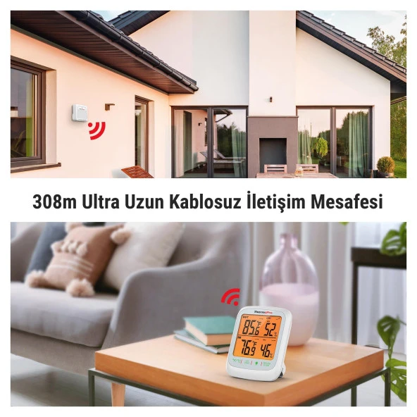 ThermoPro TP260B Mini Iç Mekan Dijital Sıcaklık ve Nem Ölçer Termometre - Resim 2