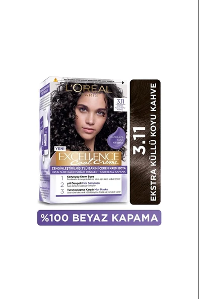 L'Oreal Paris Loreal Paris Excellence Cool Creme Saç Boyası – 3.11