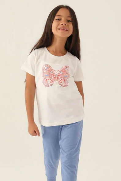 Roly Poly 3390 Butterfly Kız Çocuk Pijama Takımı - Resim 3