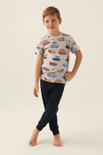 Roly Poly 3358 Surf's Up Erkek Çocuk Pijama Takımı - Resim 2