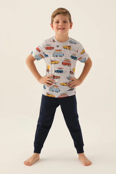 Roly Poly 3358 Surf's Up Erkek Çocuk Pijama Takımı ürün görseli 1