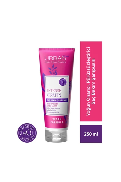 Urban Care Intense Keratin Aşırı Yıpranmış Saçlara Özel Saç Bakım Şampuanı 3x250 Ml-vegan - 2