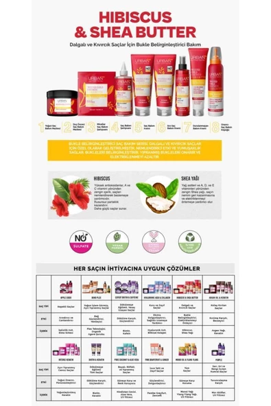 Urban Care Hibiscus&shea Butter Kıvırcık Ve Dalgalı Saçlara Özel Saç Bakım Şampuanı-sülfatsız-250ml - 5