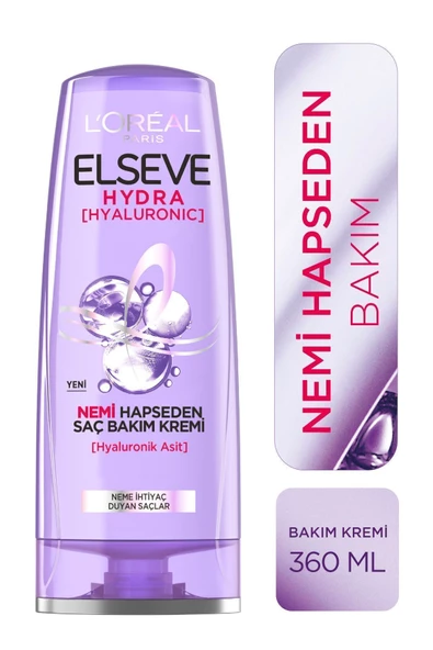 ELSEVE Hydra [hyaluronic] Nemi Hapseden Saç Bakım Kremi 360 Ml 3'lü Set - 2