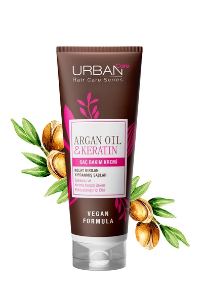 Urban Care Argan Yağı&keratin Kolay Kırılan Saçlar Besleyici Bakım Kremi-vegan-175ml - 3