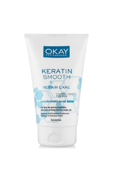 OKAYPROFESSIONNEL Okay Professıonal Keratin Smooth Onarıcı Bakım Kremi 100 Ml (Durulanmaz)