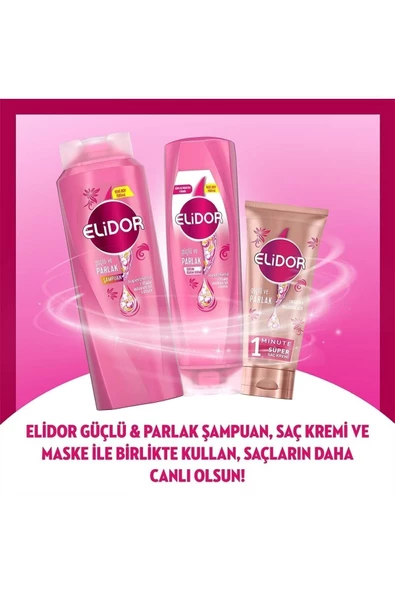 Elidor Superblend Sıvı Saç Bakım Kremi Güçlü ve Parlak 200 ML x2 - 6