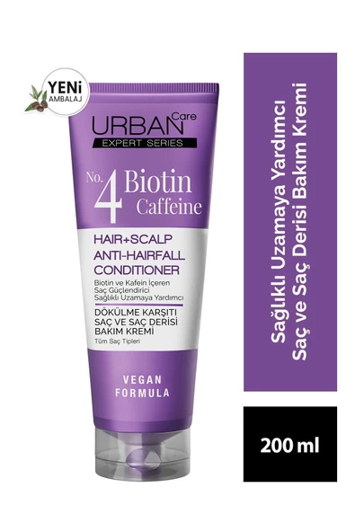 Urban Care Expert Biotin Ve Kafein Dökülme Karşıtı Saç Kremi-200ml-vegan-hızlı Uzamaya Yardımcı
