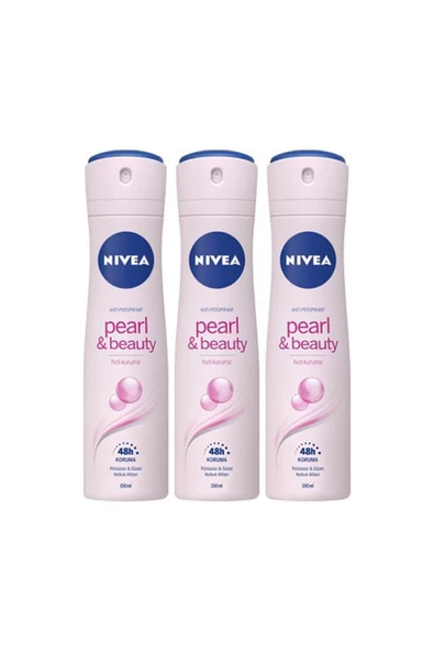 NIVEA Pearl & Beauty 150 ml Deodorant X 3