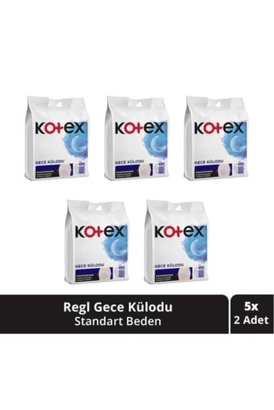 Kotex Regl Gece Külodu 2'li X 5 Adet