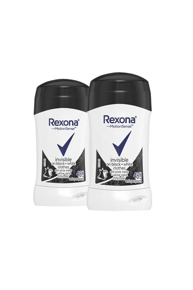 Rexona Motion Sense Kadın Stick Deodorant Invisible On Black + White Clothes 40 g X 2 Adet - 2