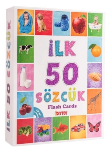 Dıytoy Diy Toy Ilk 50 Sözcük Flas Cards Montessori Eğitim Seti Eğlenceli Ve Eğitici ürün görseli