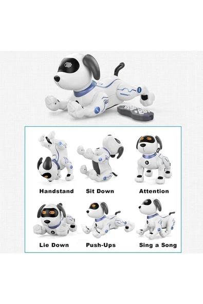 Toys e Toys K16 Akıllı Uzaktan Kumandalı Robot Köpek 5 Litre Kız Erkek Çocuk Oyuncakları Eğitici Oyuncaklar - 3
