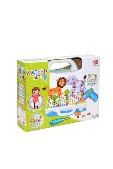 Birlik Oyuncak Blk 3d Stem Eğitici Matkap Seti - Hayvanlar