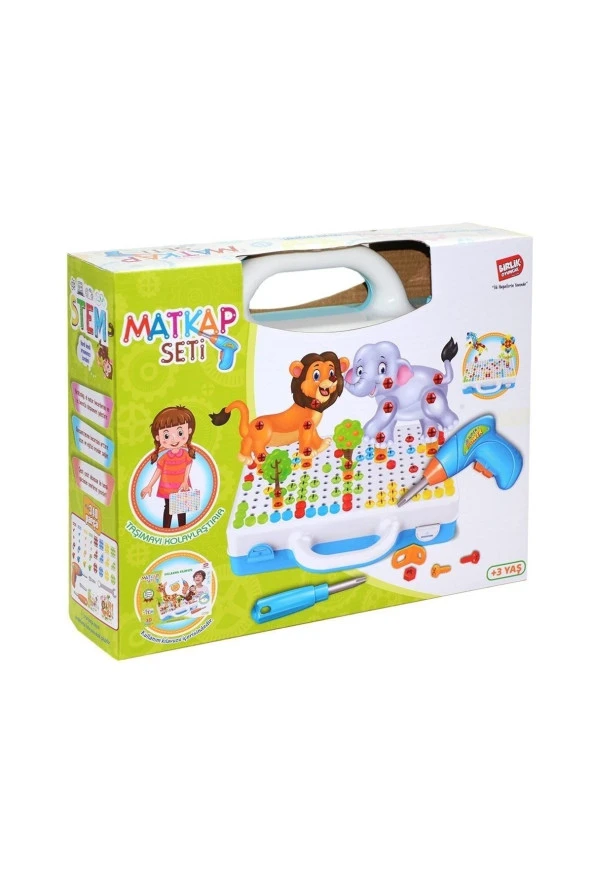 Birlik Toys Urt014-001 Birlik, 3D Eğitici Matkap Seti Hayvanlar