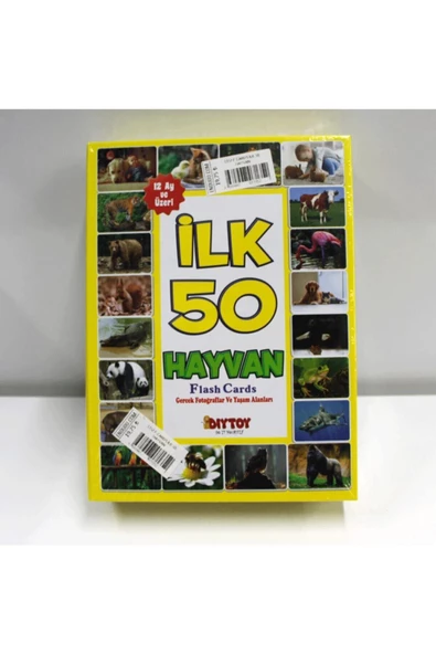 DIYTOY Diytoy Dıy-toy Ilk 50 Hayvan Flash Kartları ürün görseli