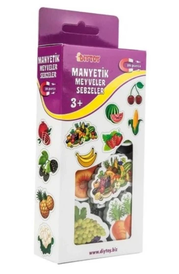 Dıytoy Flash Card Ilk 50 Meyve Ve Sebze Eğitici Çocuk Oyun Kartları - 1