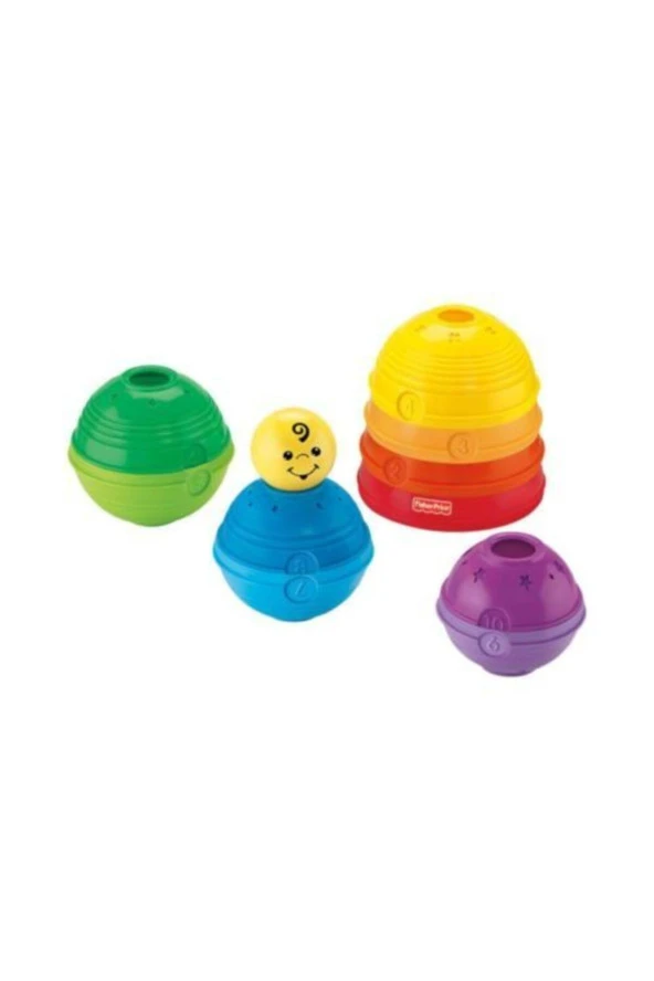 Fısher Prıce Fisher-Price Numaralı Kaplar Iç Içe Geçebilir 10 Renkli Kap 5 Adet Topa Dönüşür