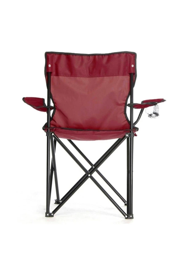 2 Kişilik Taşınabilir Katlanır Kamp Sandalyesi 2 Adet - Kırmızı 2'li Kırmızı - 3
