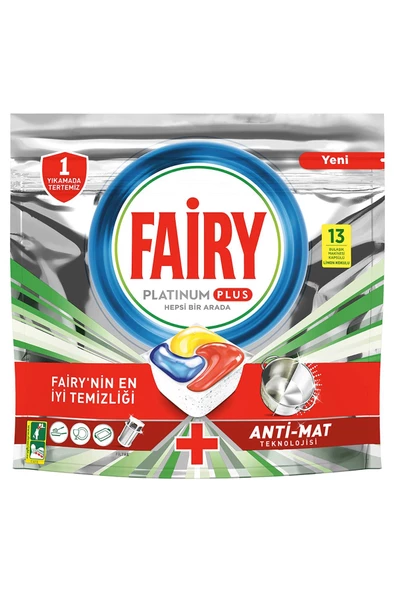 Fairy Platinum Plus Bulaşık Makinesi Deterjanı Kapsülü 13 Yıkama - Resim 2